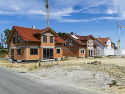 Neubaugebiet einer Wohnsiedlung